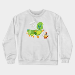 Absolem Smoking Caterpillar from Alice In Wonderland Crewneck Sweatshirt